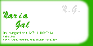 maria gal business card